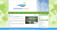 Desktop Screenshot of leithmountsurgery.co.uk